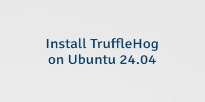 Install TruffleHog on Ubuntu 24.04