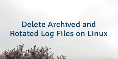 Delete Archived and Rotated Log Files on Linux