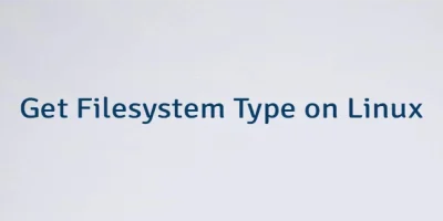 Get Filesystem Type on Linux