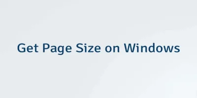 Get Page Size on Windows
