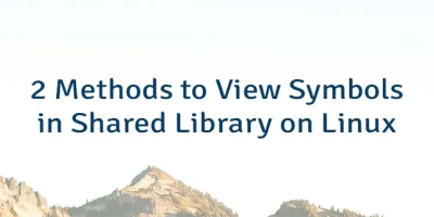 2 Methods to View Symbols in Shared Library on Linux