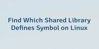 Find Which Shared Library Defines Symbol on Linux