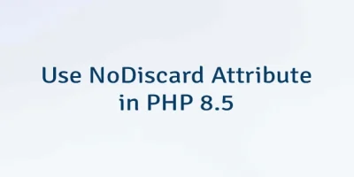 Use NoDiscard Attribute in PHP 8.5