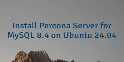 Install Percona Server for MySQL 8.4 on Ubuntu 24.04