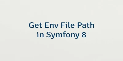 Get Env File Path in Symfony 8