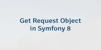 Get Request Object in Symfony 8