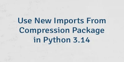 Use New Imports From Compression Package in Python 3.14