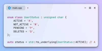 Get Enum Value using to_underlying in C++23