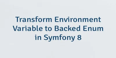 Transform Environment Variable to Backed Enum in Symfony 8