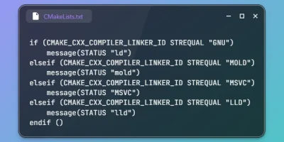 Check Which Linker is Used in CMake
