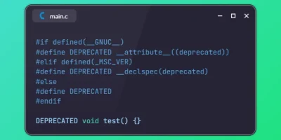 Deprecate Code in C