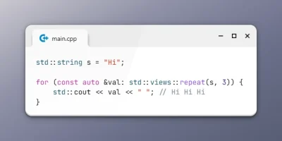Generate Repeated Elements with views::repeat in C++23