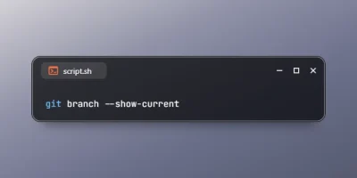 Get Current Branch Name in Git