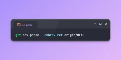 Get Default Remote Branch Name in Git