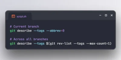 Get Latest Tag Name in Git