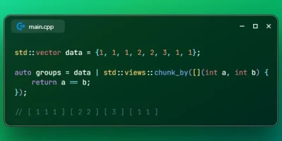 Group Adjacent Range Elements with views::chunk_by in C++23