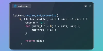 Modify String In-Place with resize_and_overwrite in C++23