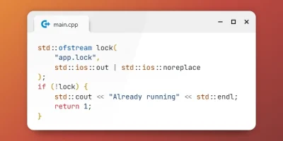 Open File in Exclusive Mode in C++23
