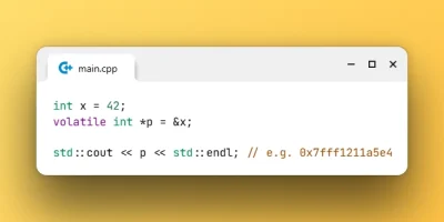 Print Volatile Pointer in C++23