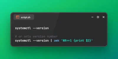 Check systemd Version on Linux