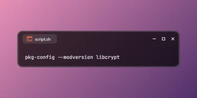 Get Package Version using pkg-config
