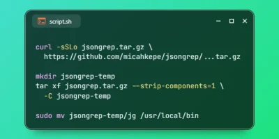 Install jsongrep on Ubuntu 26.04