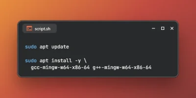 Install Mingw-w64 on Ubuntu 24.04