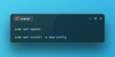 Install pkg-config on Ubuntu 24.04