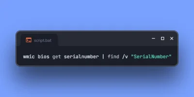 2 Methods to Get System Serial Number on Windows