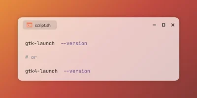 Check GTK Version on Linux