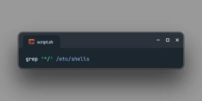 Get Available Shells on Linux