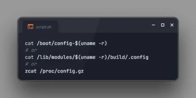 Get Build Configuration of Currently Running Linux Kernel