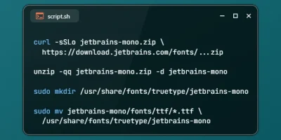 Install JetBrains Mono Font on Ubuntu 26.04