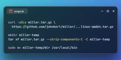 Install Miller on Ubuntu 26.04