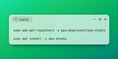 Install OBS Studio on Ubuntu 26.04