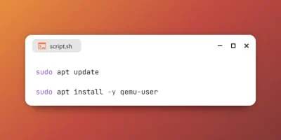 Install QEMU User Space Emulator on Ubuntu 26.04