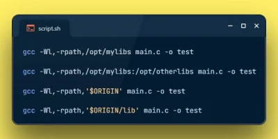 Add RUNPATH to Binary File using gcc or g++ Compiler
