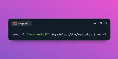 Get Count of Connected Monitors on Linux