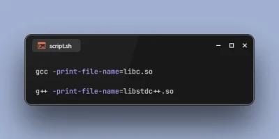 Get Library Path that gcc or g++ Compiler Would Use for Linking