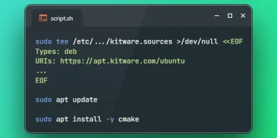 Install CMake on Ubuntu 26.04