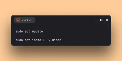 Install GNU Bison on Ubuntu 26.04