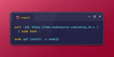 Install Node.js 24 and npm on Ubuntu 26.04