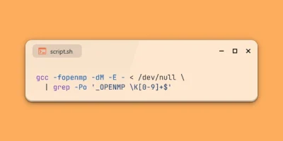 Check OpenMP Version Supported by gcc or g++ Compiler