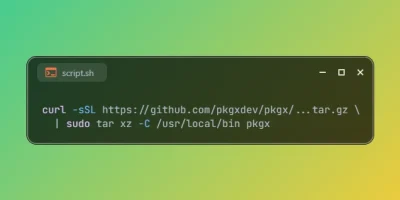 Install pkgx on Ubuntu 26.04