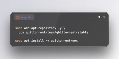 Install qBittorrent-nox on Ubuntu 26.04
