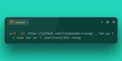 Install resvg on Ubuntu 26.04