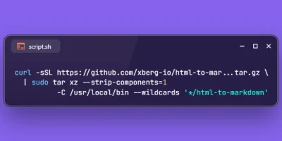 Install Xberg html-to-markdown on Ubuntu 26.04