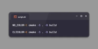 2 Methods to Disable ANSI Color Escape Codes for CMake