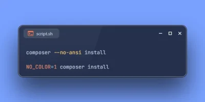 2 Methods to Disable ANSI Color Escape Codes for Composer