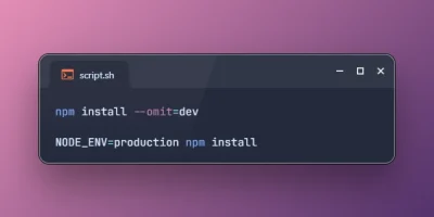 2 Methods to Skip Installing Development Packages in npm